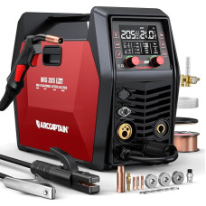 ARCCAPTAIN MIG MAG Welding Machine 8 in 1 with Contrôle App iControl/Flux Cored Wire/MAG/MIG Inert Gas Welding Machine/MMA/Lift TIG/Support Spool Gun/Spot Welding, IGBT Inverter 230 V