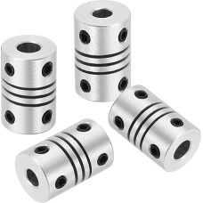 išteklių žemėlapis Lanksčios kupplungos, 4 mm bis 5 mm, Gelenkverbinder aus Aluminiumlegierung, lanksčios Wellenkupplungen, Motorkupplung für 3D-Drucker, CNC-Maschine, Motorführung, DIY-Encoder D12 x L 18 mm