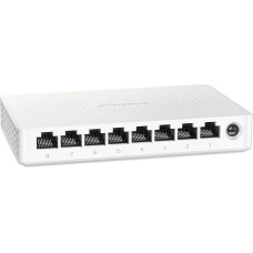 BrosTrend 8 x 2.5 Gigabit Ports Ethernet Network Switch, 2.5 Gbps Unmanaged LAN Switch 8 Port for Home or SOHO Networks Fanless Desktop/Wall Mounting Plug and Play, Lifetime Protection LAN Splitter