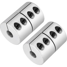 sourcing map Wellenkupplung, 8 bis 10 mm, 45 mm Länge, 32 Durchmesser, Klemmwellenkupplung, Aluminiumlegierung, Gelenkverbinder, Schrittmotor-Kupplung für 3D-Drucker, CNC-Maschinen, DIY-Encoder