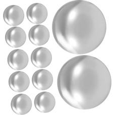 Pakuotė iš 12 plieninių rutuliukų, metalinių rutuliukų, guolių rutuliukų, ritininių butelių rutuliukų, nerūdijančio plieno rutuliukų, tiksliųjų rutuliukų, apvalių rutuliukų, kietųjų metalinių rutuliukų, ritininių guolių