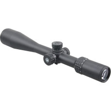 Vector Optics Sentinel-X 10-40x50 Second Focal Plane (SFP) Riflescope with Etched Glass COM-25M Reticle, 30 mm Tube, 1/8 MOA Per Click Adjustment, Turret Lock System, Free Mount Rings