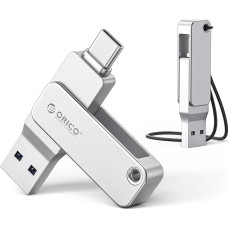 ORICO EB05 USB atmintinė 128GB USB 3.2 Gen 1, dvigubas USB-C ir USB-A mini atmintinė, nešiojamoji atmintinė, 150MB/s skaitymo greitis, skirta 