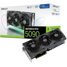 PNY NVIDIA GeForce RTX 5090 32GB GDDR7 GPU, Blackwell Architecture, DLSS 4, Ray Tracing, HDMI 2.1 + 3X DisplayPort, 600W TDP Graphics