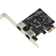 KALEA-INFORMATIQUE PCIe 2.5 LAN Dual Gigabit Ethernet kortelė 10 100 1000 2500 1G 2.5G 2 RJ45 prievadai su Realtek RTL8125 mikroschemų rinkiniu