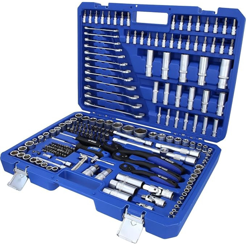 KS Tools veržliarakčių rinkinys, 216 dalių, 1/4 colio, 3/8 colio, 1/2 colio