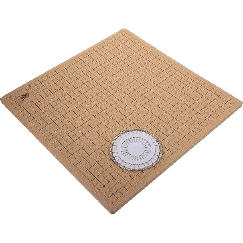 EPIGEIST Grid Macrame Board aus Kork Nadeln Wiederverwendbares Knotentafel Makramee Strickprojekte Rostfreier Stahl DIY Flechtarbeiten Präzises Abmessen durch Rasterprägung