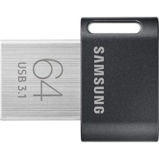 Samsung MUF-32AB/EU FIT Plus Type-A USB 3.1 Flash Drive, Black/White, Gunmetal Gray 64 gb