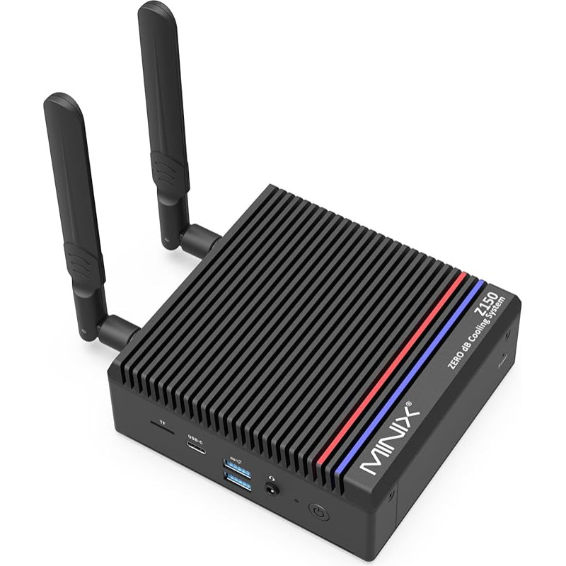 MINIX Z150-0dB mini kompiuteris be ventiliatoriaus, 