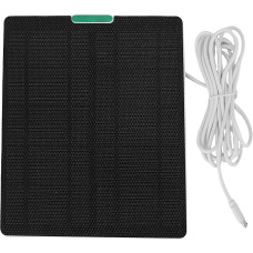 10 W Solar Panel for Surveillance Cameras, ETFE Laminated, Continuous Camera Operating Solution, PV Charger for Ring, Suitable for Camera (White)