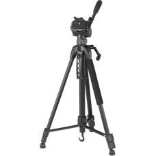 Hama Tripod Camera Action 153 3D (Lightweight Photo Tripod with Mobile Phone Holder, Tripod with 60-153 cm Height, Tripod with 3-Way Head, SLR Camera Tripod Suitable for Video Camera) Black