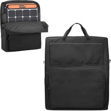 Generisch Solar Panel Storage Bag, Double Layer Solar Storage Bag, Portable Waterproof Padded Organiser with Multi Pockets and Shoulder Strap for Home, Outdoor