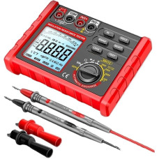 MH15 Digitales Ohmmeter Isolationswiderstandsmessrät 6000 Count Widerstandstester Kondensatorprüfer Megohmmeter Hochspannungsmessrät Hochpräzise Testfunktion