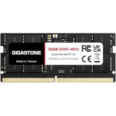 【DDR5 RAM】GIGASTONE 32GB DDR5 4800MHz PC5-38400 CL 40-40-40-77 1.1V SODIMM 262Pin Non-ECC Unbuffered Notebook Laptop High Performance Memory Upgrade