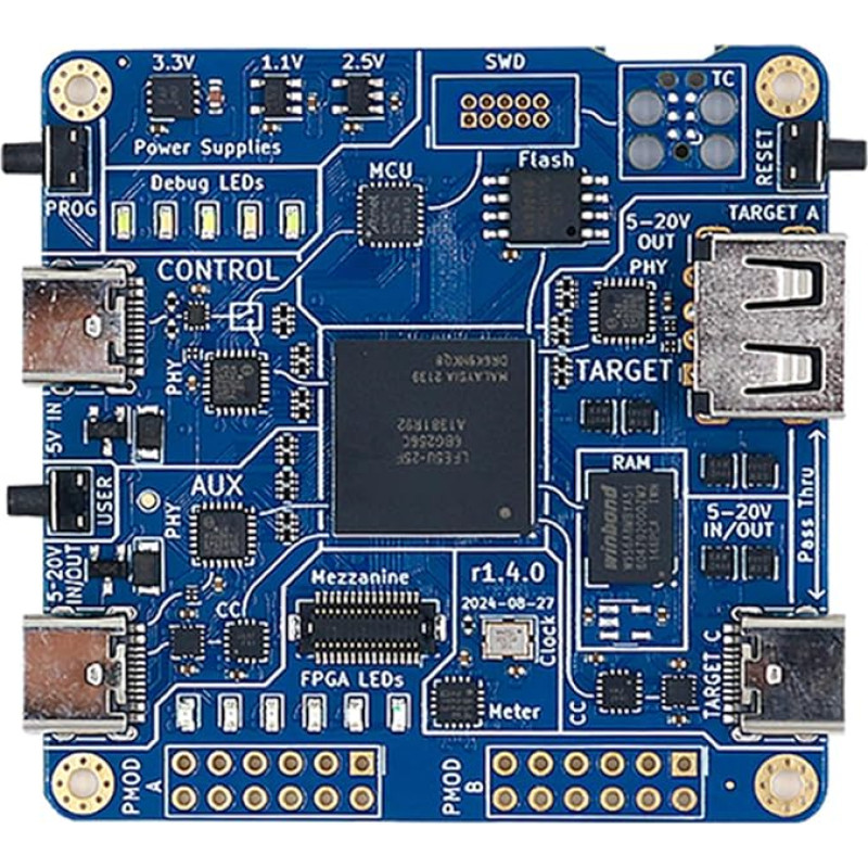 USB analizė FPGA plokštės analizė 