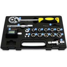 Digitaler Drehmomentadapter Digitales Drehmomentmessgerät, Mini-Drehmomentadapter, 1/2 Zoll, mit Hintergrundbeleleuchtung, Ratschenschlüssel-Set, Auto-Fahrrad-Reparatur-Handwerkzeuge für Automobil Fahrr