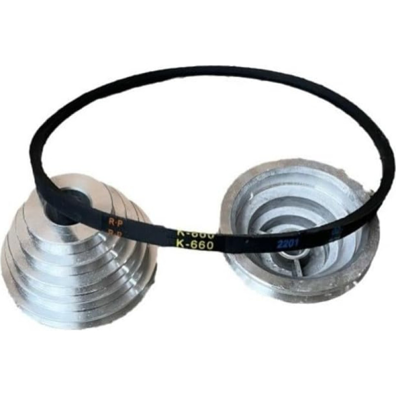 K660 K660 Dreieck-Keilriemen aus Gummi, 66 cm, für Bohrmaschinen, Industrie- und Landwirtschaftliche Geräte, robuste Kraftübertragung, 8 mm breit, 6 mm dick, einfache Installation, 2er-Pack (K660)