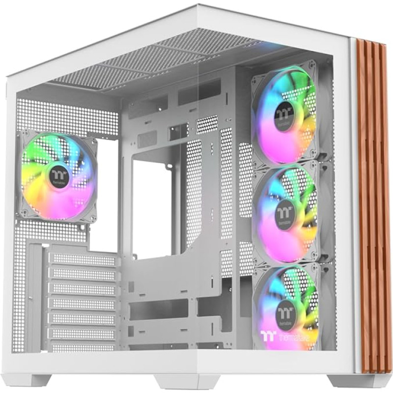 Thermaltake View 380 WS ARGB Mid Tower korpusas Sniego baltumo