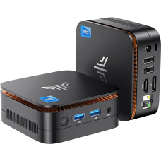 NiPoGi Essenx E1 Mini PC W11 Pro Intel Alder Lake-N N97 (3.6 GHz) 16GB DDR4 1024GB SSD, Mini Computer Dual UHD Display 4K @ 60Hz HDMI 2.0+DP 1.4, Desktop PC Gigabit Ethernet/2.4+5G WiFi/BT4.2 for