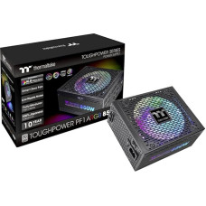 Thermaltake Toughpower PF1 850W ARGB PC ATX Power Supply 80-Plus Platinum Fully Modular Quiet 140 Fan EU Certified Black PS-TPD-0850F3FAPE-1
