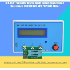 KIMISS Messgerät, Transistortester, Diode, Triode, Kapazität, Widerstand, RLC, NPN, PNP, MOS-Messgerät mit Gehäuse