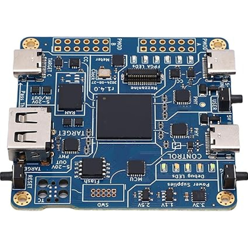 USB-Protokollanalysatorplatine, 3 Typ-C-Schnittstellen, Rekonfigurierbares FPGA-USB-2.0-Analysetesttool mit Datenverkehrsüberwachungsrahmenstrukturanalyse für OS X-
