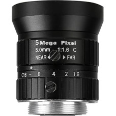 5MP 5mm CCTV HD-Objektiv C-Halterung mit Relativer Blende 1.6 für Surveillance, Überwachung