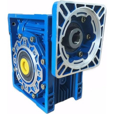NMRV050 Schneckengetriebe-Drehzahlminderer, 130 x 130 mm Flansch mit 19 mm Eingangswelle, 25 mm Ausgangsbohrung for 130 Servomotor Metallgetriebe