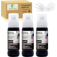 E104 Ink Compatible with Epson T104 Black Ink Bottle Multipack for Ecotank ET-2820 ET-2710 ET-2720 ET-2815 ET-2810 ET-2826 ET-1810 ET‑2711 ET-2712 ET-2715 ET-2715 T-2714 ET-2721 ET-2726