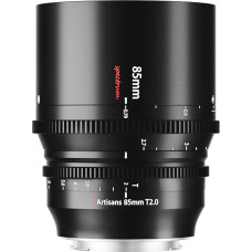 7artisans 85mm T2.0 didelės diafragmos pilno kadro kino objektyvas, suderinamas su 