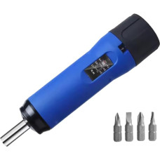Digitalanzeige, Voreingestellter, Einstellbarer Drehmomentschraubendreher mit 1/4-Antrieb, 4 Bits im Lieferumfang Enthalten, Schraubendrehmomentsatz 1,0-6,0 NM