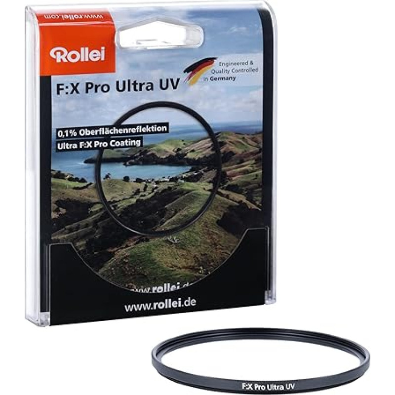 Rollei F:X Pro Ultra UV filtras 77 mm, 99,9% šviesos pralaidumas | Ultra F:X Pro danga | Tinka ekstremalioms sąlygoms
