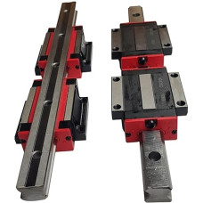 Professionelle HGR30 2 Stück 30 mm HR30 Länge 1500 1550 mm Linearschienenführung + 4 Stück HGH30CA / HGW30CC Lager(Hgh30ca,1550mm)