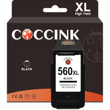 COCCINK PG-560 XL (1 juoda) atkurtos spausdintuvo kasetės, skirtos 