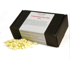 CHOCO SECRETS - 200 g belgiško baltojo šokolado, skirto šokolado fontanams - šokolado fondiu šokoladas - baltojo šokolado lašeliai šokolado fontanams - šokolado lašeliai kepimui - baltojo šokolado drožlės