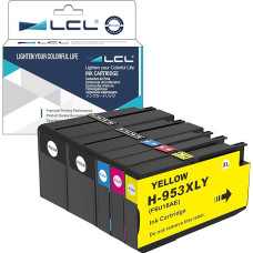 LCL Compatible Ink Cartridge 953 953XL 3HZ52A L0S70AE F6U16AE F6U17AE F6U18AE Compatible with HP Officejet Pro 7730 7740 8210 8218 8710 8715 8718 8718 8719 8722 0 872 5 8728 8730 8740 7720 8716 (2KCMY