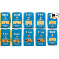 Pasta De Cecco Classic Pasta (10 x 500 g) Italian Durum Wheat Semolina Pasta + Italian Gourmet Polpa 400 g