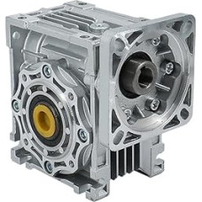 Hohes Drehmoment Schneckenreduzierer für Gleichstrommotor 130 mm x 130 mm NMRV063 Verhältnis 7,5/10/15/20/25/30/40/50/60/80/100 Eingang 19/22/24 mm Ausgang 25 mm (Color : 22mm Input Loch, Size :