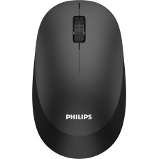Philips SPK7307BL Wireless Mouse - 2.4 GHz with USB Nano Receiver, Ergonomic Design and 1,600 DPI Sensor, Quiet Clicks, for Left and Right Handed Users, Compatible with PC, Mac, Laptop, Black