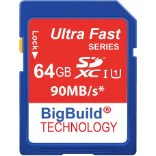 64GB Ultra Fast 90MB/s SD SDHC Memory Card for Nikon D7000 Camera