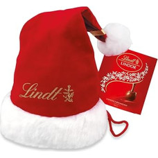 Lindt Chocolate | LINDOR Santa Hat with Lindor Minis | 175g | 35 Delicate Melting Mini Lindor Balls in Gift Packaging | Chocolate Gift for Christmas
