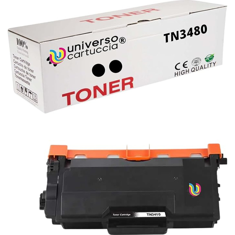 Universocartuccia® TN3480 tonerio kasetė, skirta HLL5000D, HLL5100DN, HLL5200DW, HLL6300DW, DCPL5500DN, MFCL5750DW, DCPL6600DW, MFCL6800DW 1