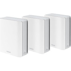 ASUS ZenWiFi BT8 Tri-Band WiFi 7 Smart AiMesh Extendable Router Pack of 3 (6 GHz WLAN, 14 Gbps, up to 800 m² Coverage, Dual 2.5G Ports, Child Control, VPN) White