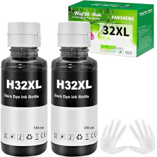 31 32XL Ink Compatible with HP 31 32XL Ink Bottles for Smart Tank 5105 7005 7006 7305 7306 7605 for Smart Tank Plus 315 319 455 515 (2 Pack, Nerox2)
