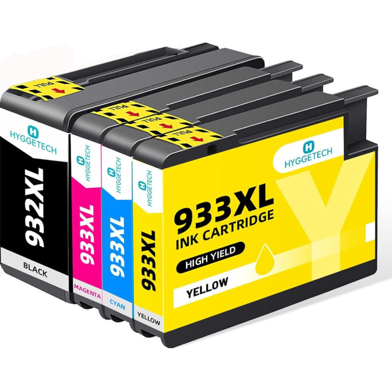 932xl 933xl spausdintuvo kasetės, skirtos pakeisti HP 932XL 933XL daugiapakopes rašalo kasetes, suderinamas su HP Officejet 6600 6700 7110 7612 7610 6100