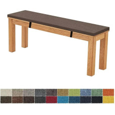Bench Cushion, Bench Cushion, 160 x 40 x 5 cm, Removable, Washable, Double Non-Slip, Highly Elastic, Suitable for Garden Benches, Swings, Patios, Indoor Benches (Dry Brown)