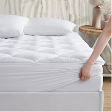 R.SHARE Čiužinio užvalkalas 180 x 200 cm, minkštas čiužinio užvalkalas 180 x 200 cm, kvėpuojantis 360°, storas čiužinio užvalkalas, kurį galima skalbti, 3D tinklelio užvalkalas Čiužinio užvalkalas, 