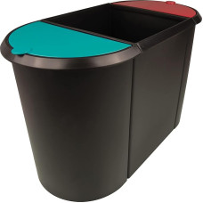 helit H6103596 Popieriaus krepšelis Trio System Oval Grip Edge - juodas/raudonas/žalias