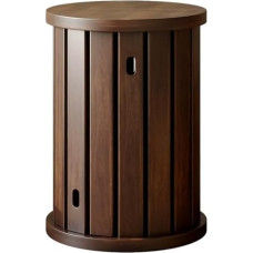 4 sukraunamų medinių taburečių pakuotė - apvalūs stalai svetainei, valgomajam, balkonui, daugiafunkcinės baro kėdės, erdvę taupantis dizainas, modernūs namai