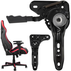 Kėdės kampo reguliatorius Metalinis daugiakryptis kampo reguliatorius Biuro kėdės reguliatoriai Kompiuterio kėdės reguliatorius biuro kėdėms Žaidimų sėdynės kampo reguliatorius Priedai Atsarginės dalys Juoda